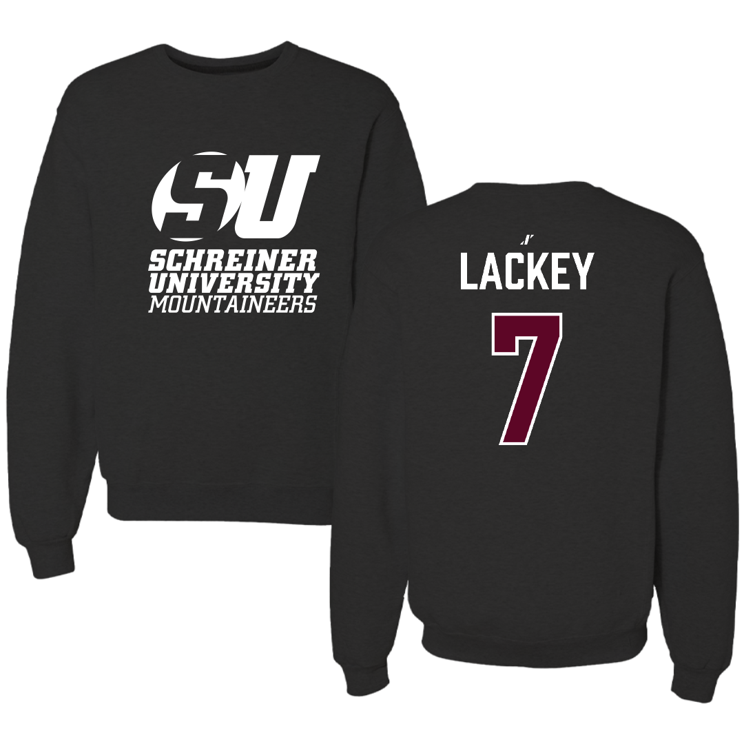 Schreiner University Baseball Black Crewneck - #7 Kale Lackey
