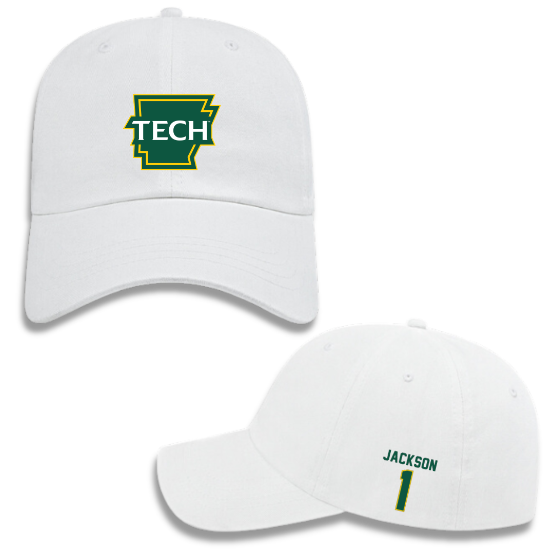 Arkansas Tech University Football White Hat - #1 Sam Jackson