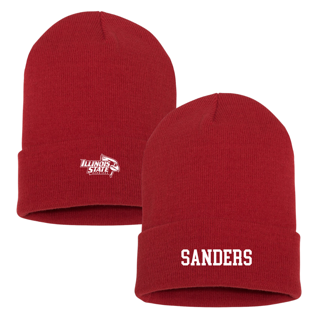 Illinois State University Track and Field Red Beanie - Kiley Sanders