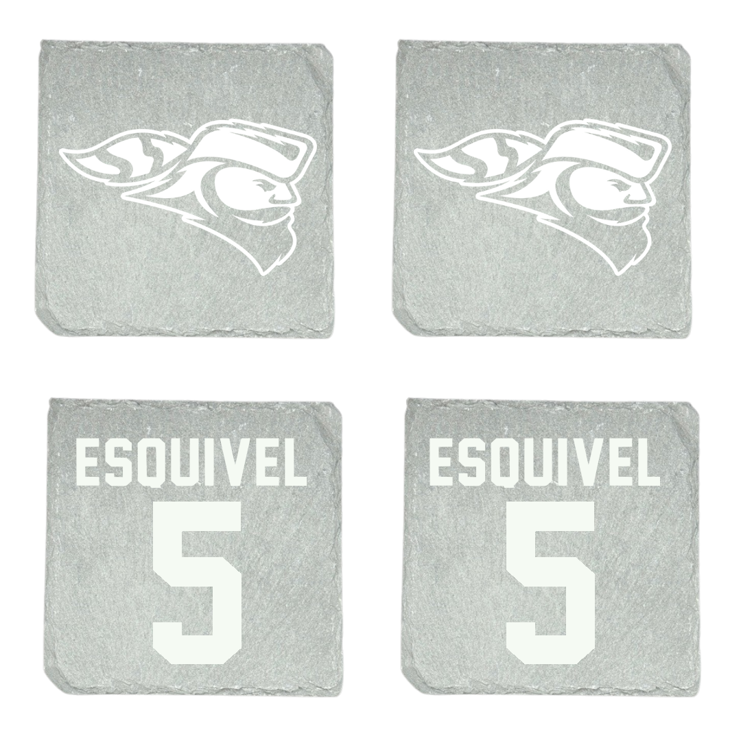 Carroll University Football Stone Coaster (4 Pack)  - #5 Dezmend Esquivel