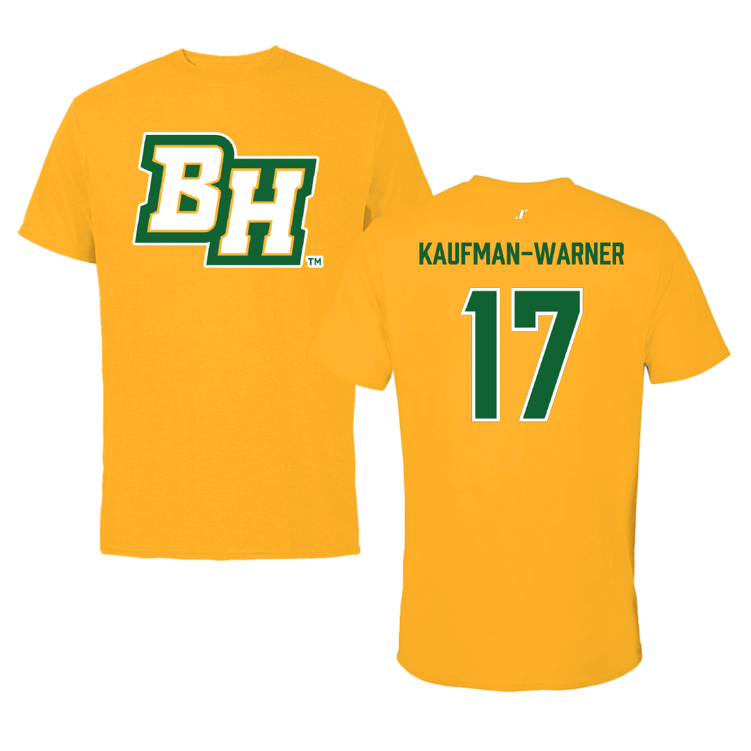 Black Hills State University Softball Gold Performance Tee - #17 Sammie Kaufman-Warner