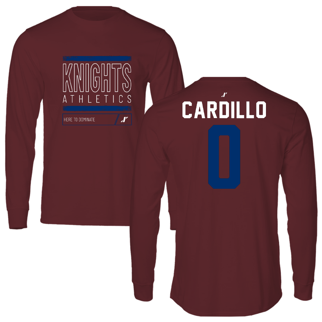 Fairleigh Dickinson University-Metropolitan Campus Soccer Maroon Dominate Performance Long Sleeve - #0 Faith Cardillo