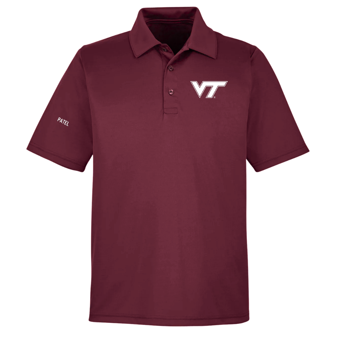 Virginia Tech Golf (M) Maroon Polo - Aiden Patel