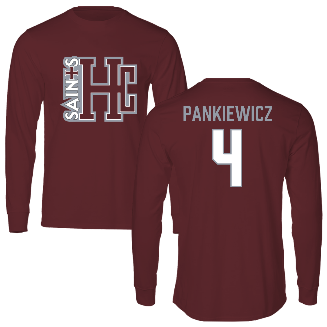 Holy Cross College Soccer (W) Maroon Long Sleeve - #4 Quinn Pankiewicz