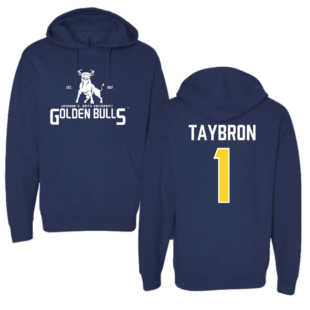 Johnson C. Smith University Football Navy General Hoodie - #1 Daryl Taybron