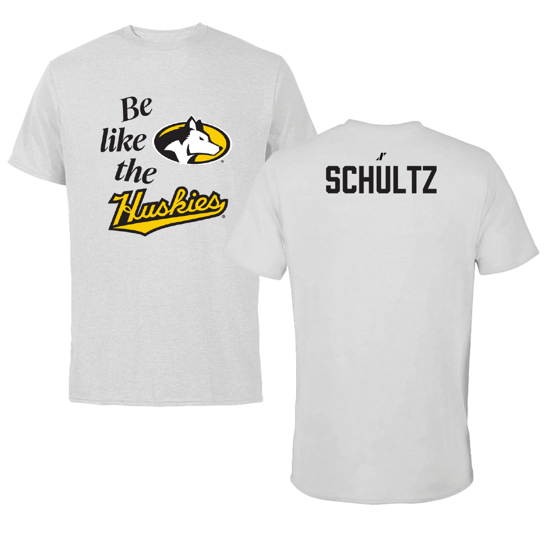 Michigan Technological University Esports Light Gray Be Like Us Tee - Nathan Schultz