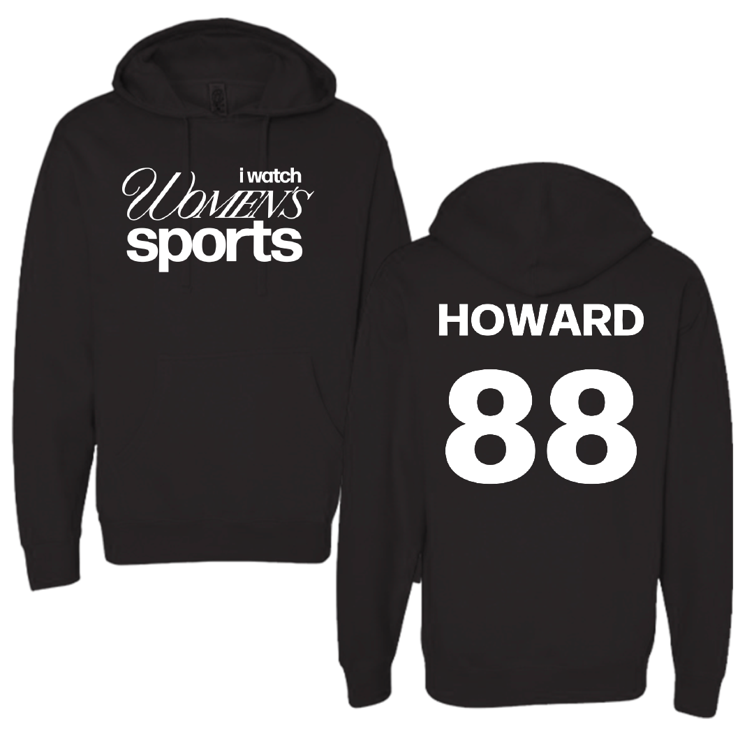 Henderson State University Softball Black WHM Hoodie - #88 Avery Howard