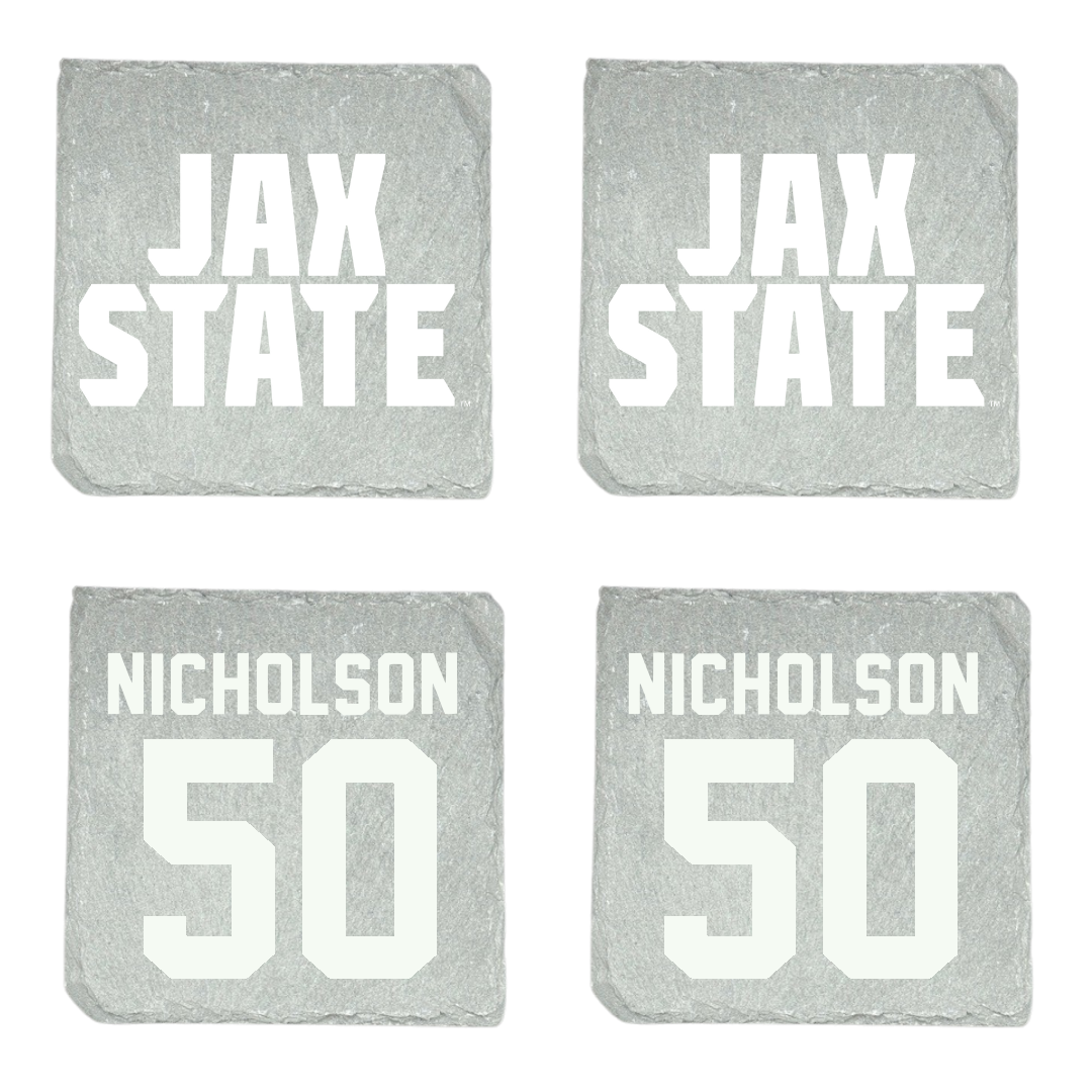 Jacksonville State University Basketball Stone Coaster (4 Pack)  - #50 Mason Nicholson