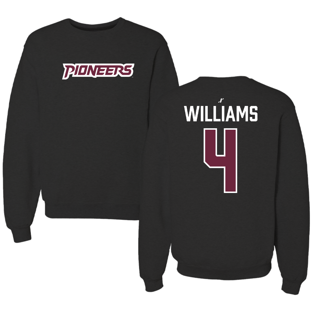 Texas Woman's University Volleyball Black Crewneck - #4 Miriam Williams