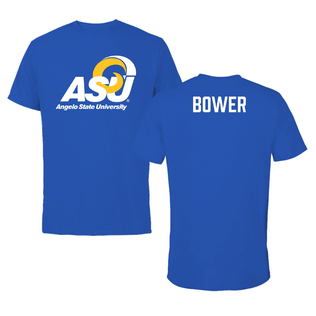 Angelo State University Baseball Blue Tee - Charles Bower
