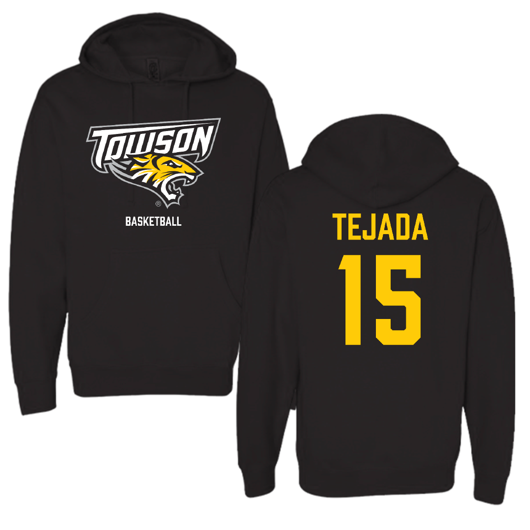 Towson University Basketball (M) Black Hoodie - #15 Tyler Tejada
