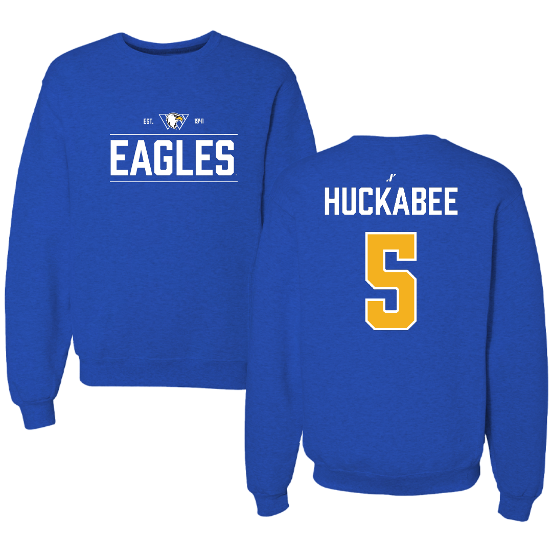Williams Baptist University Softball Blue General Crewneck - #5 Olivia Huckabee