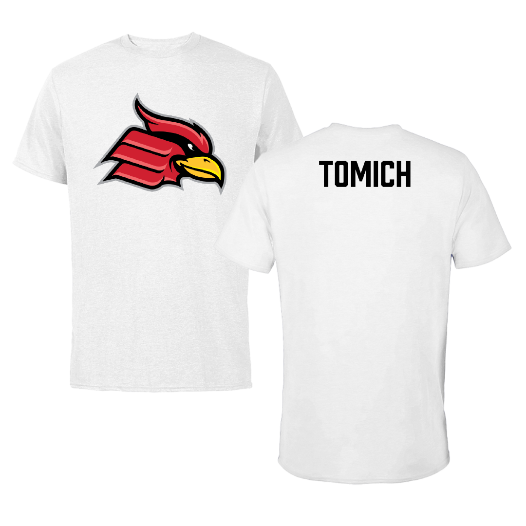 Wheeling University TF and XC White Tee - Hunter Tomich