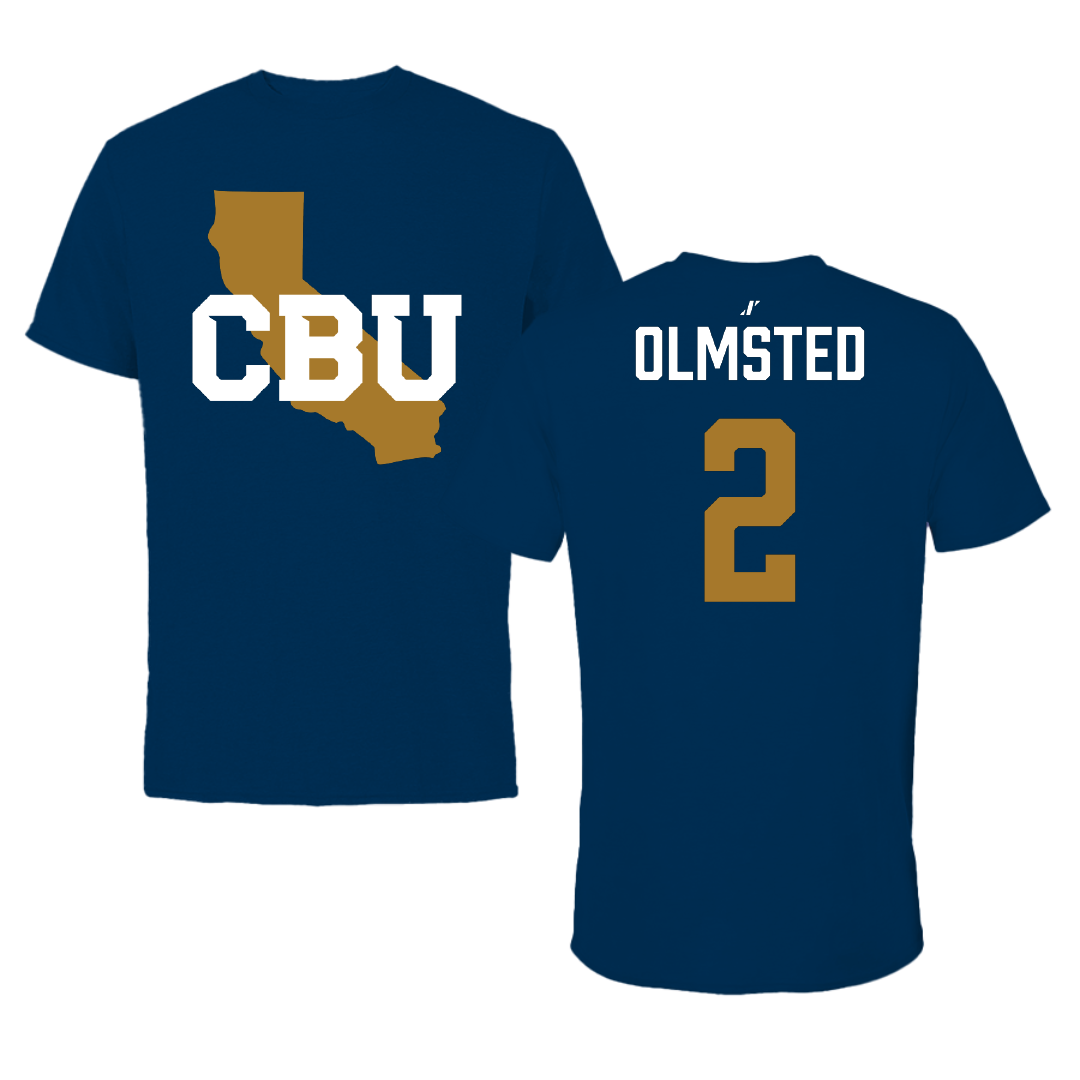 California Baptist University Stunt Navy State Tee - #2 Gator Olmsted