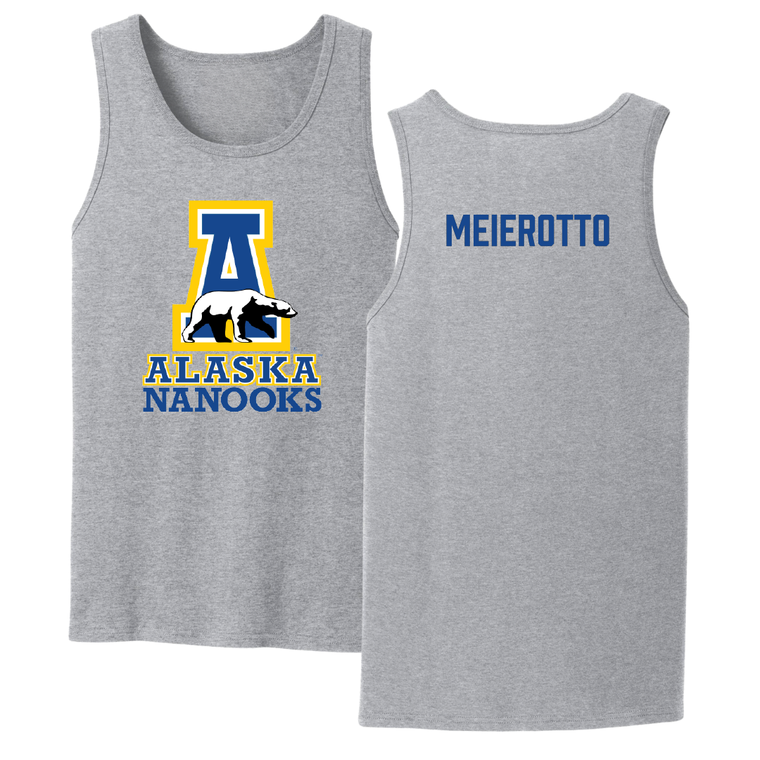 University of Alaska Fairbanks Rifle Sport Gray Tank Top - Noah Meierotto