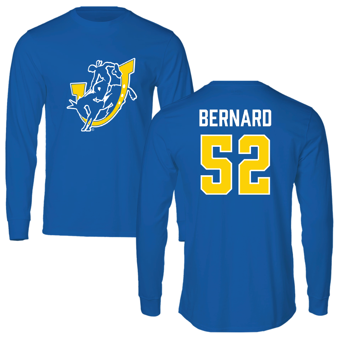 Southern Arkansas University Baseball Blue Performance Long Sleeve - #52 JoVahn Bernard