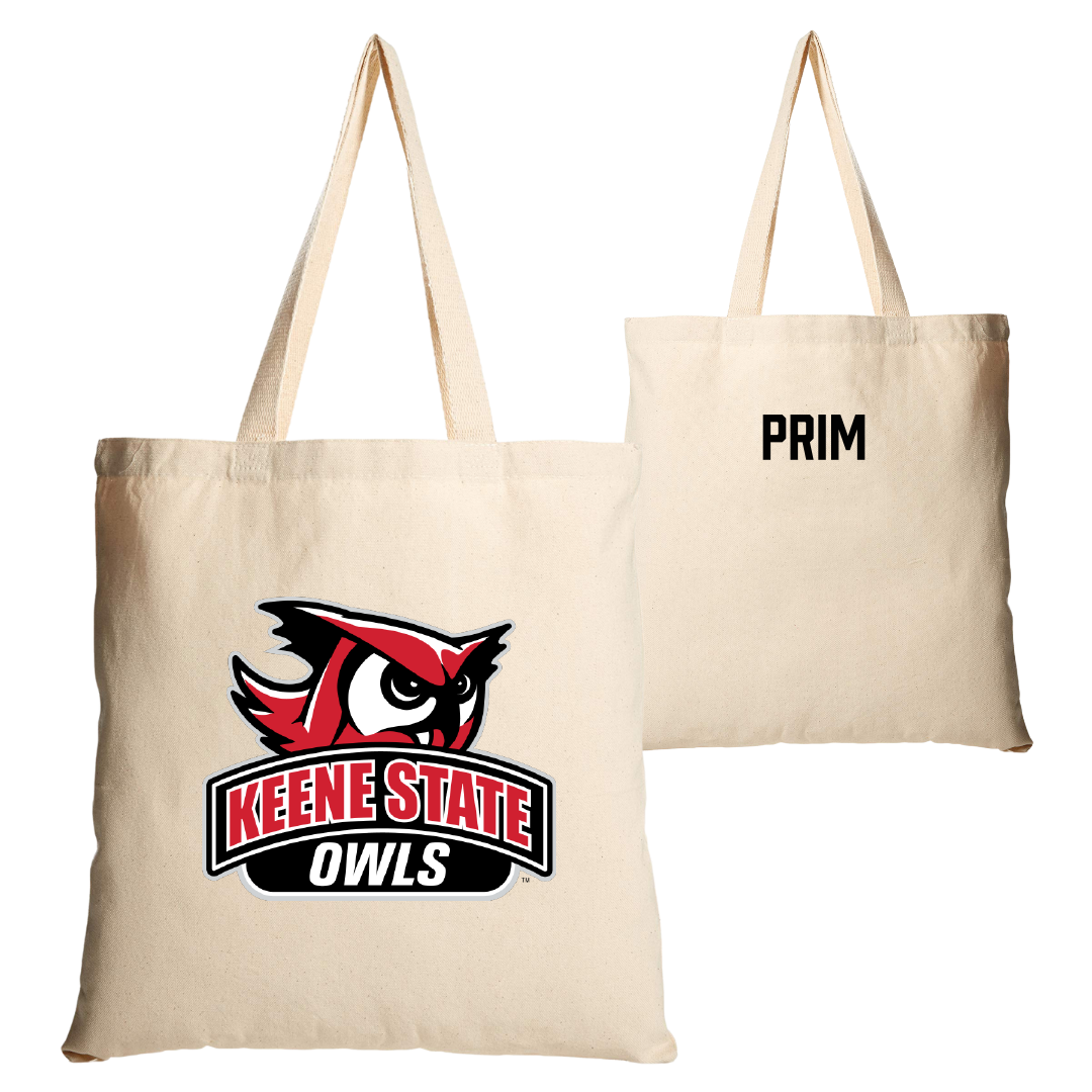 Keene State College Golf Tan Canvas Tote Bag - Justin Prim