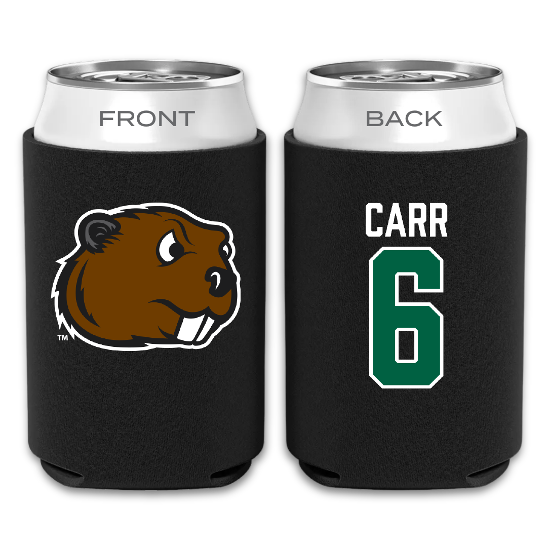 Minot State University Football Black Can Cooler - #6 Deuce Carr