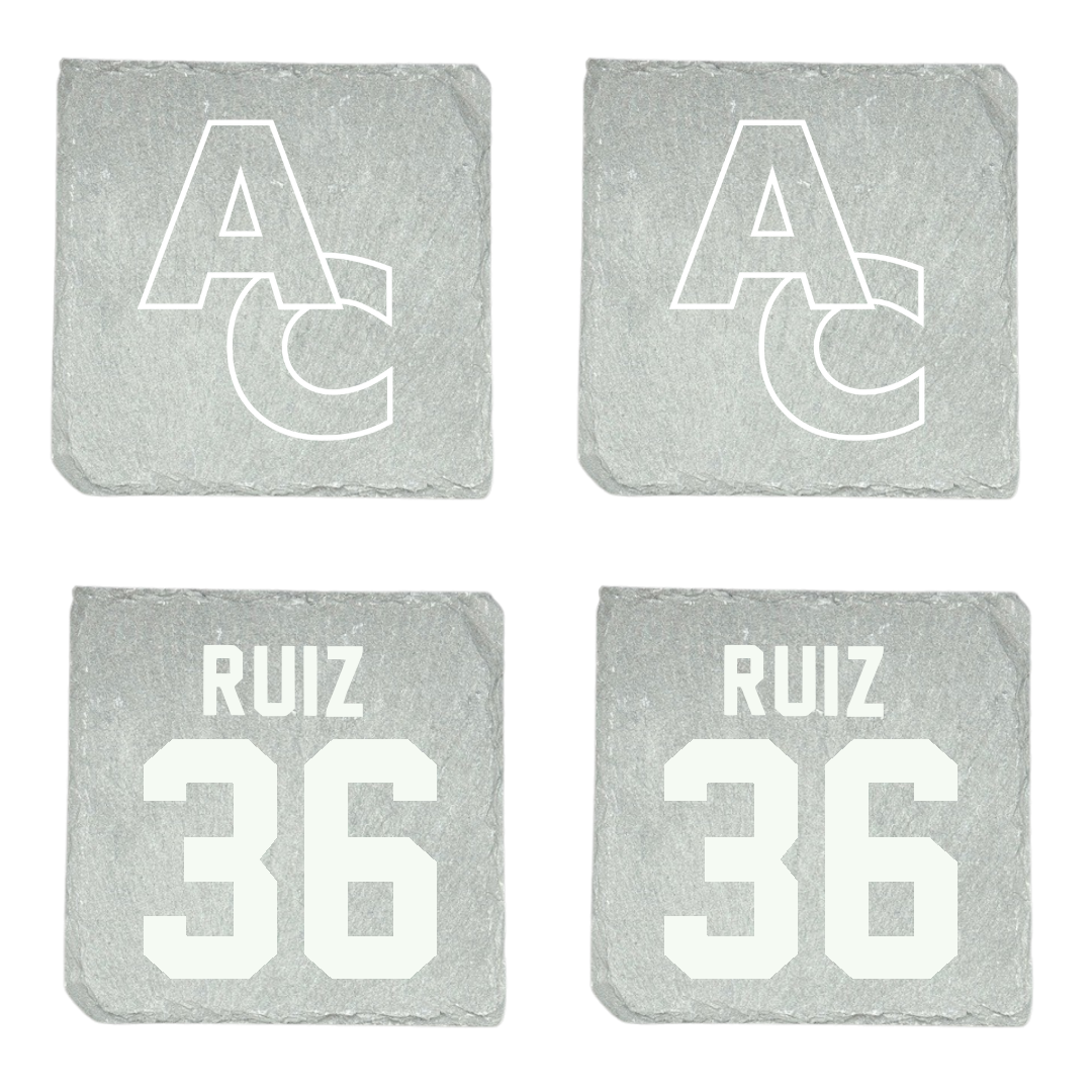 Adrian College Baseball Stone Coaster (4 Pack)  - #36 Anthony Ruiz