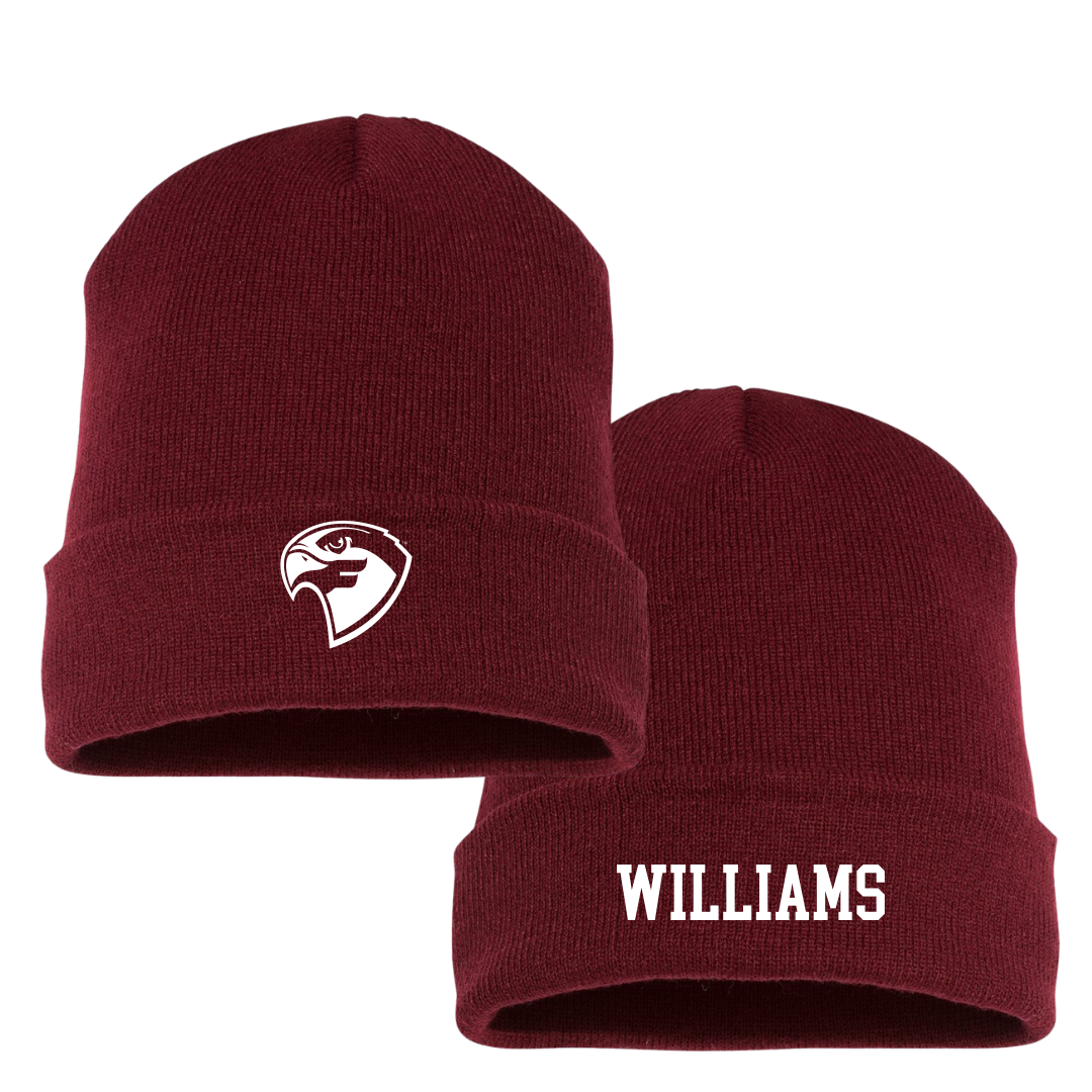 Fairmont State University Football Maroon Beanie - #17 Howard Williams