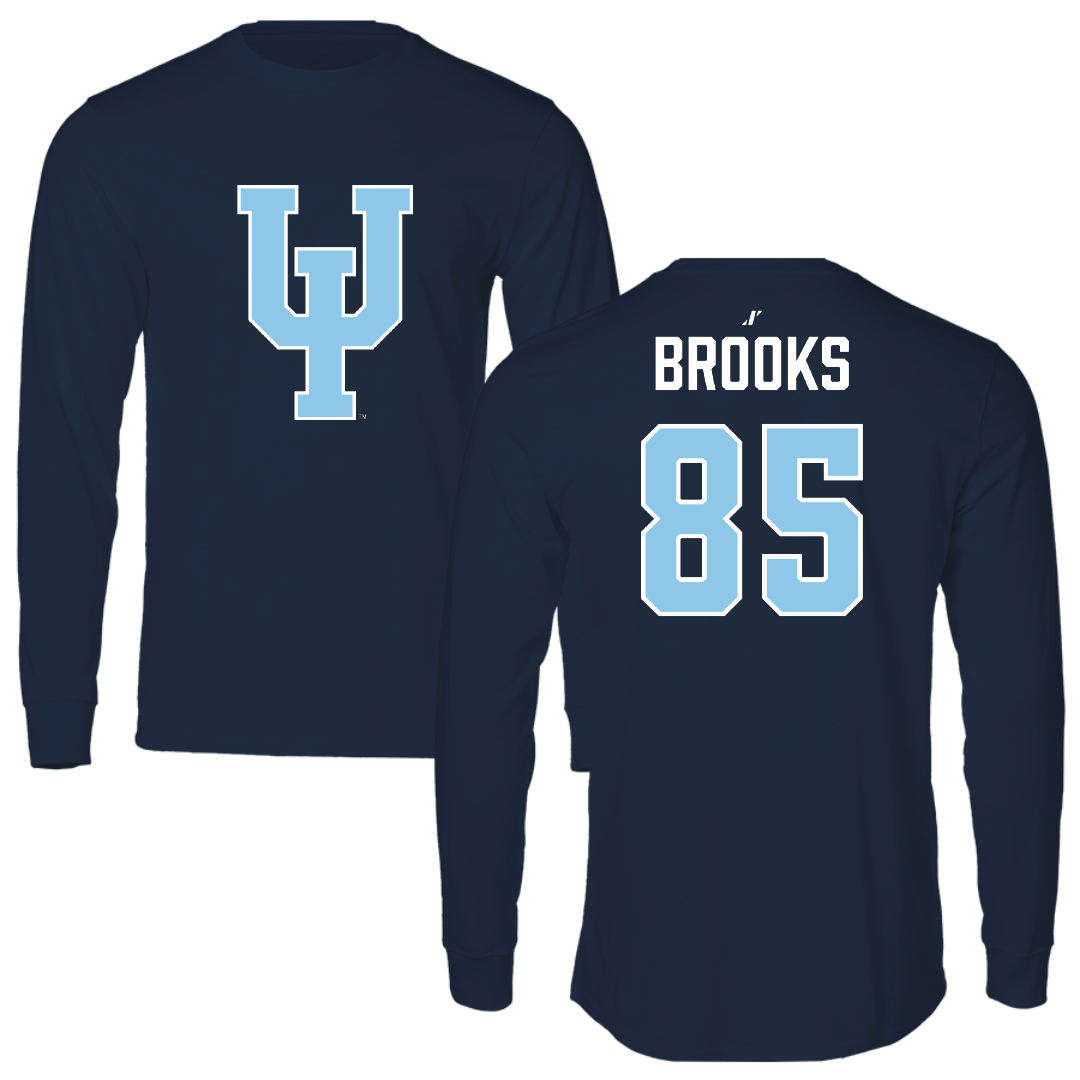Upper Iowa University Football Navy Long Sleeve - #85 Master Brooks