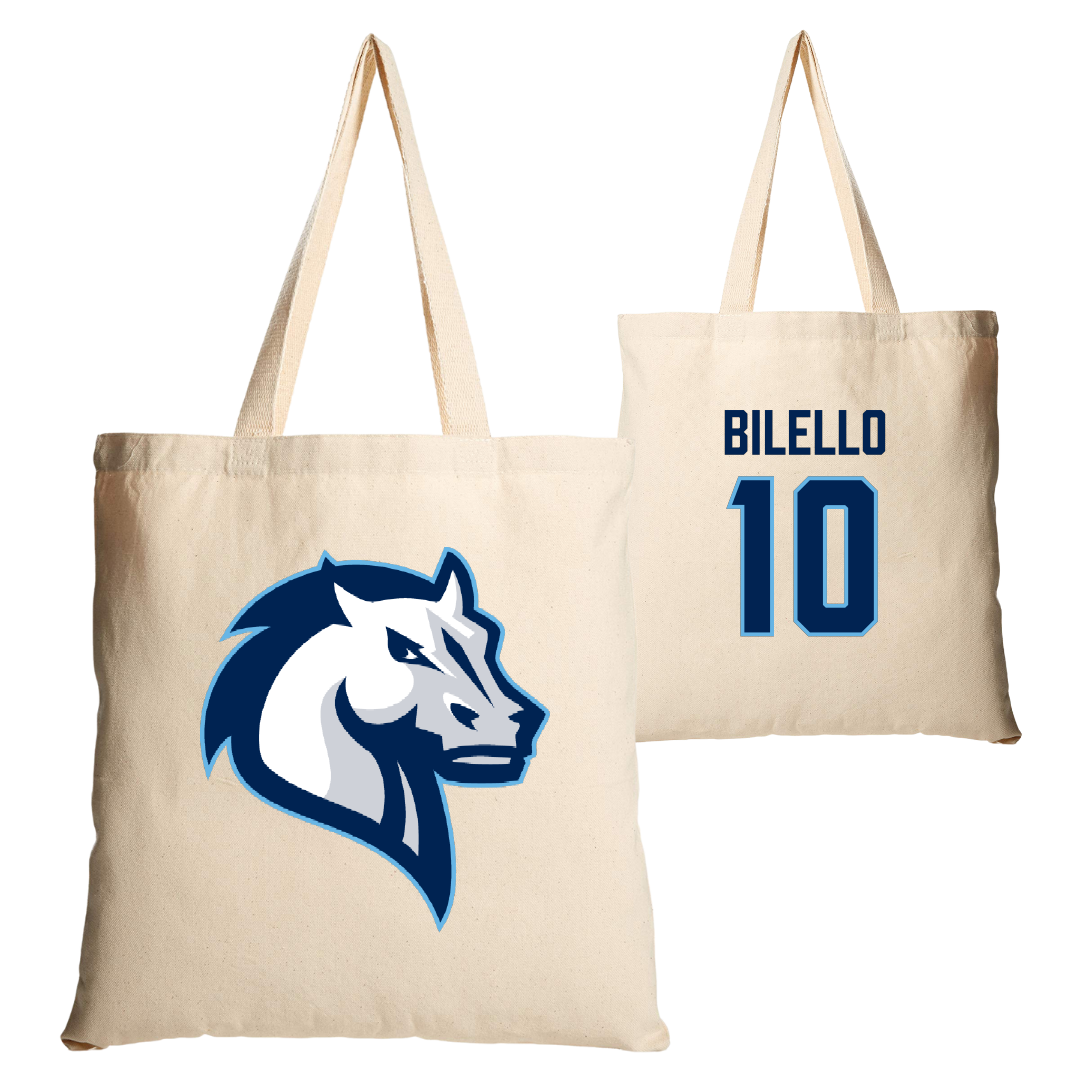 Mercy University Lacrosse (W) Tan Canvas Tote Bag - #10 Brielle Bilello