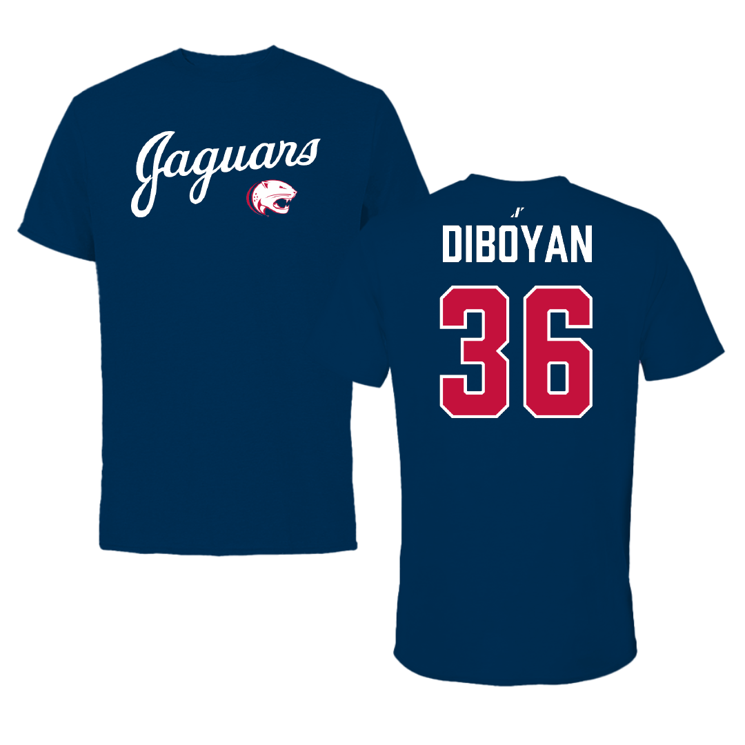 University of South Alabama Football Navy General Performance Tee - #36 Hamilton DiBoyan