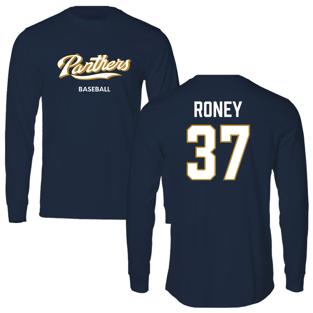 Florida International University Baseball Navy Long Sleeve - #37 Brendan Roney
