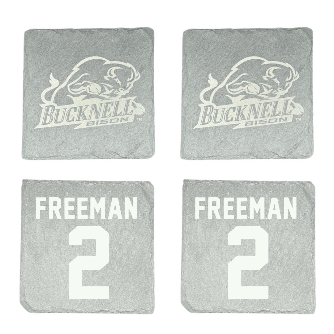 Bucknell University Football Stone Coaster (4 Pack)  - #2 Luke Freeman