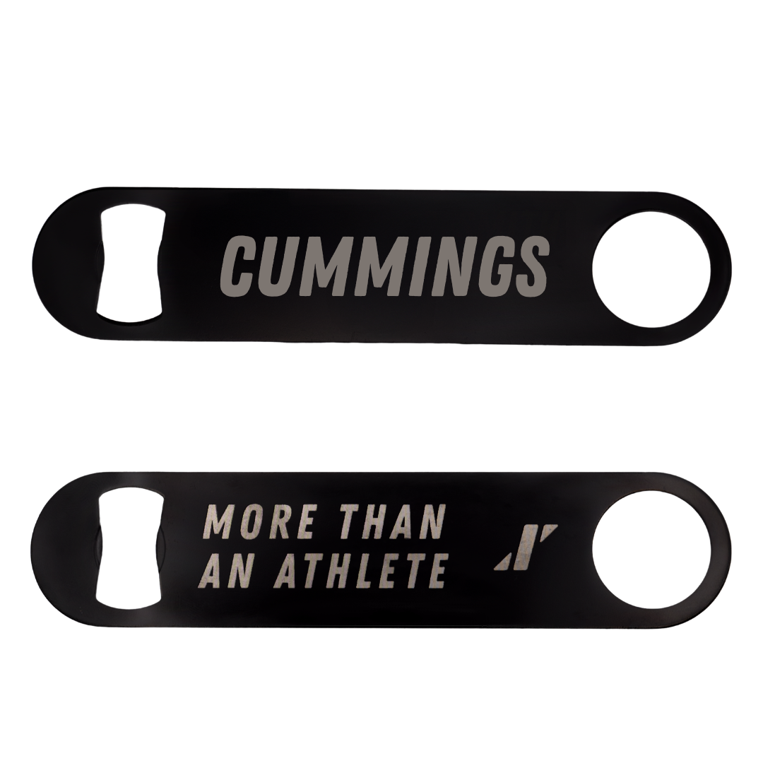 Nelson University TF and XC Black Bottle Opener - Corde Cummings