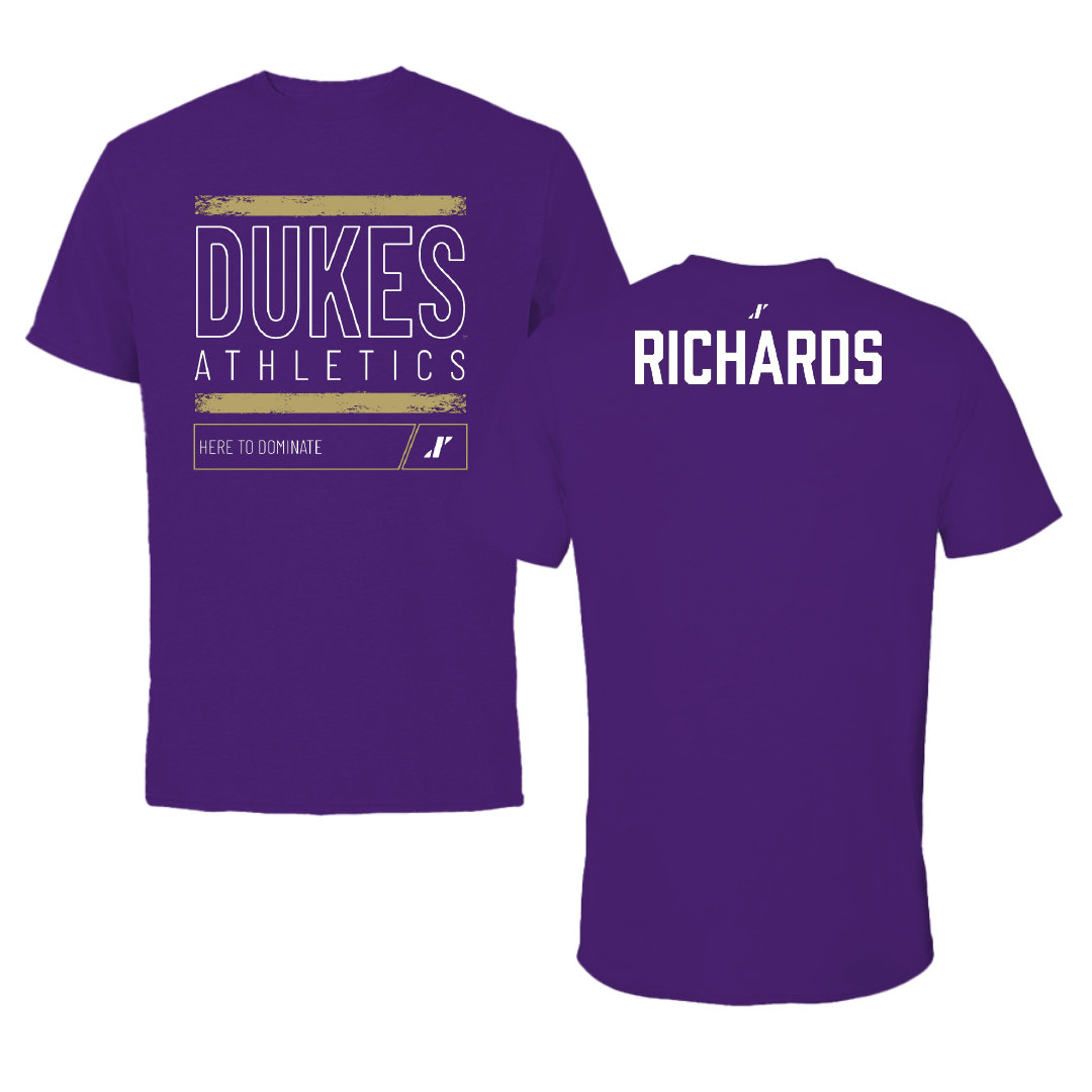 James Madison University Cheer Purple Dominate Tee - Chloe Richards