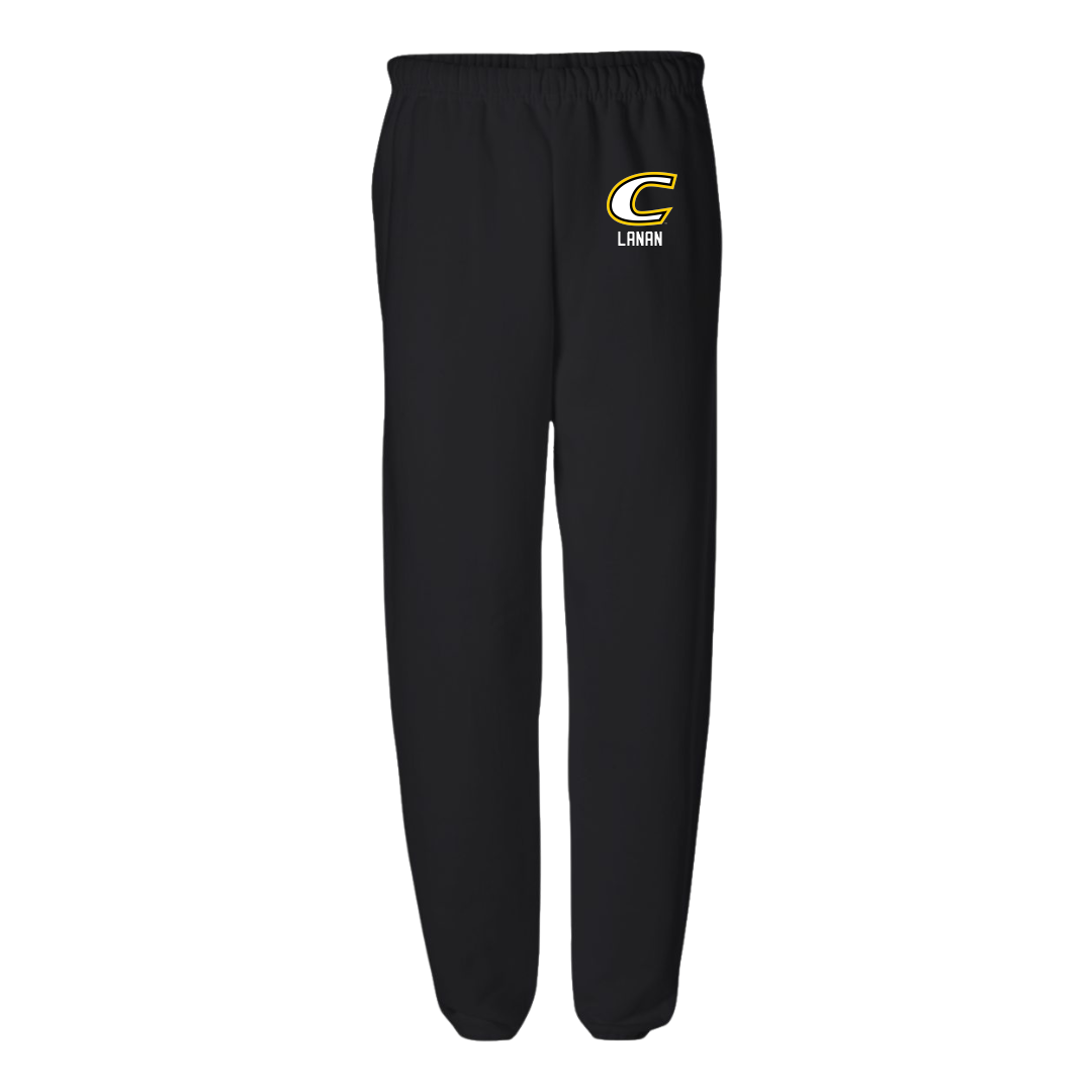 Centre College Volleyball (W) Black Sweatpants - #21 Sami Lanan