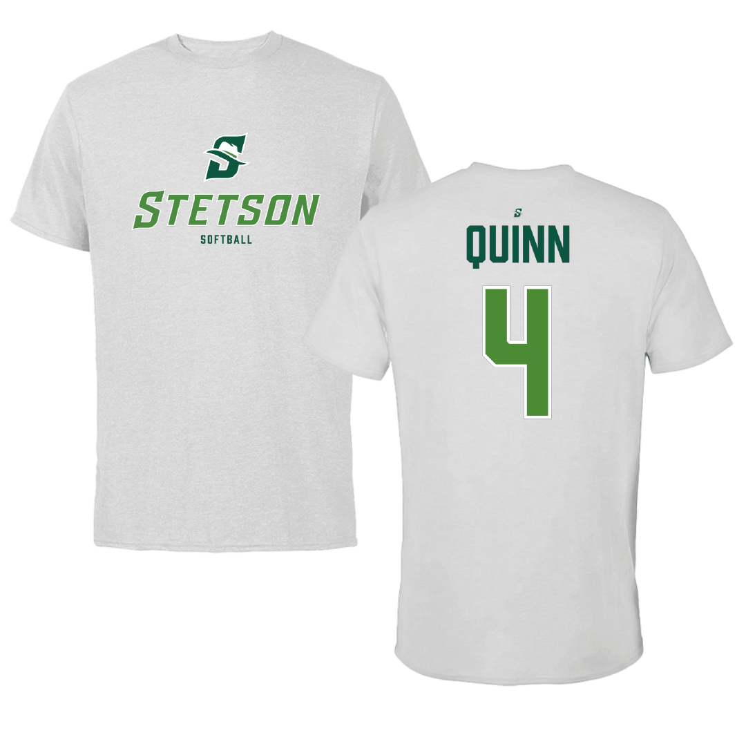 Stetson University Softball Light Gray Tee - #4 Madison Quinn