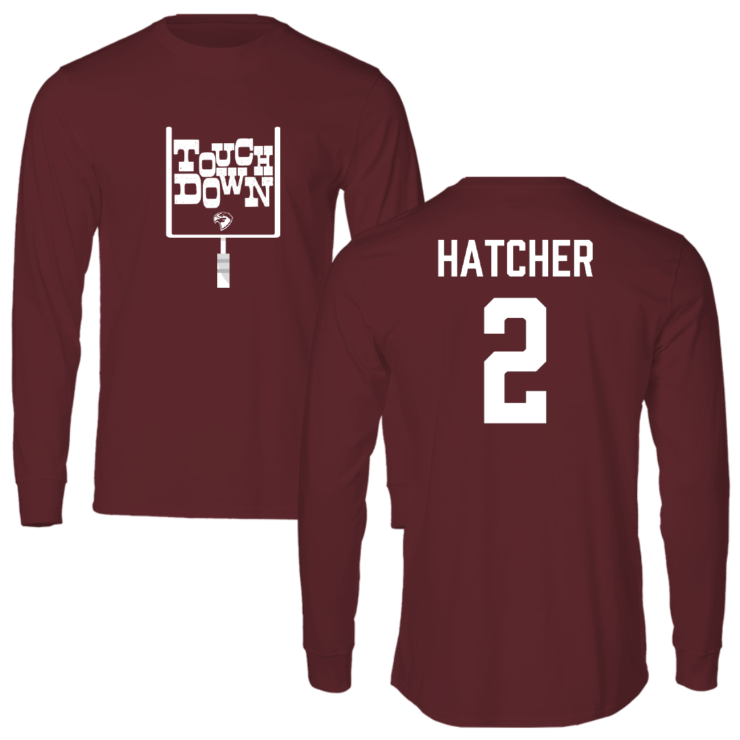 Fairmont State University Football Maroon Touchdown Long Sleeve - #2 LeJay Hatcher