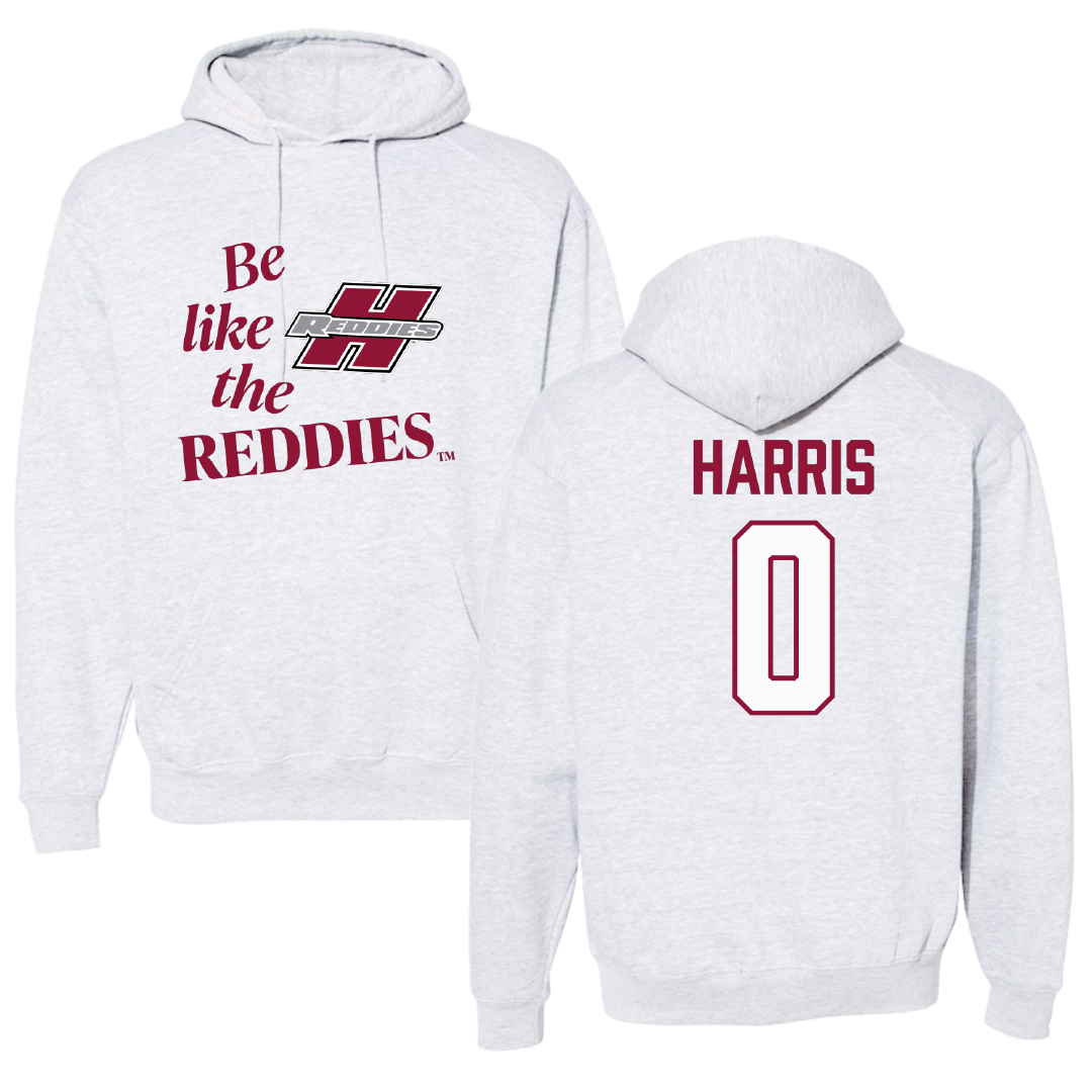 Henderson State University Football Light Gray Be Like Us Hoodie - #0 Lanard Harris