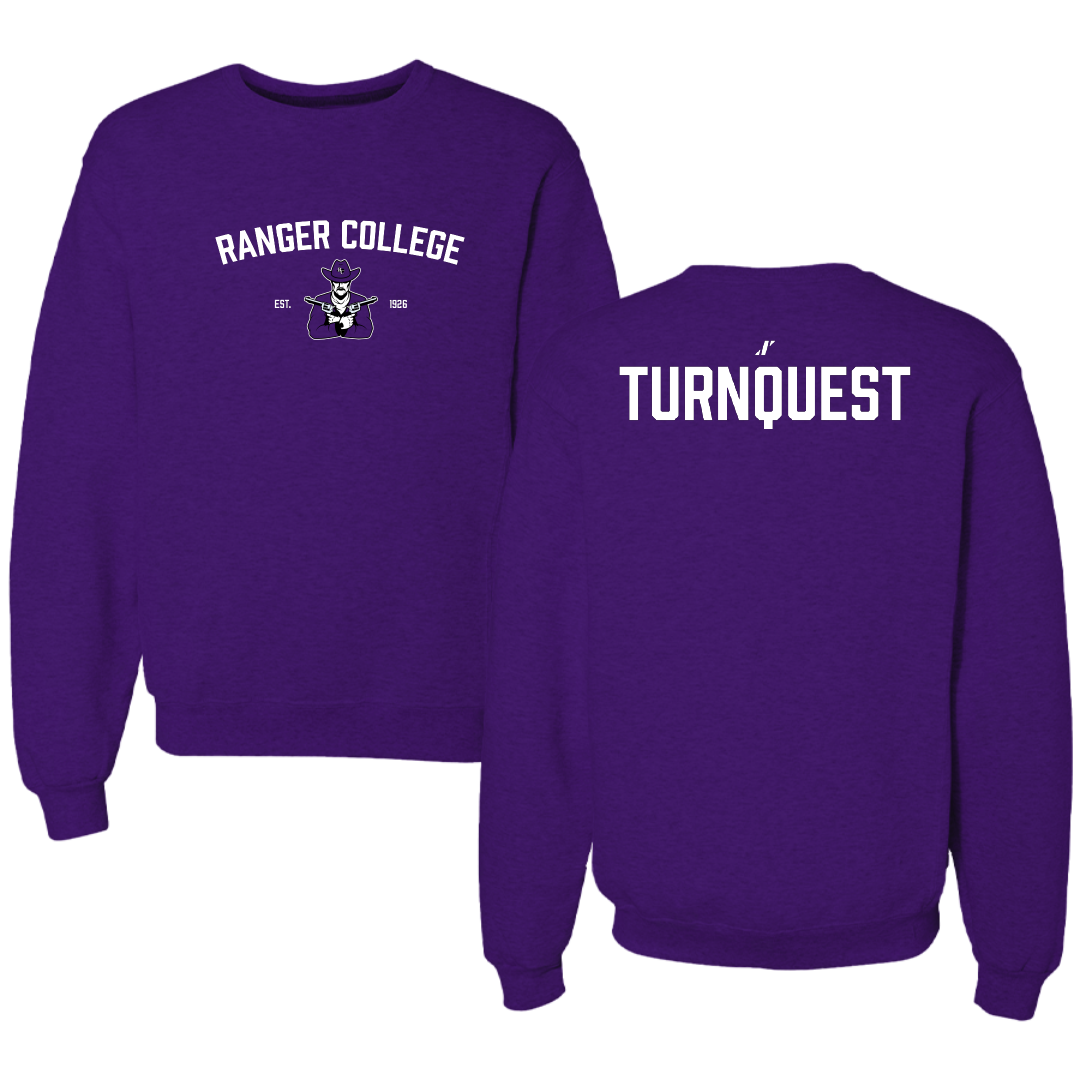 Ranger College TF and XC Purple General Crewneck - Tanaj Turnquest