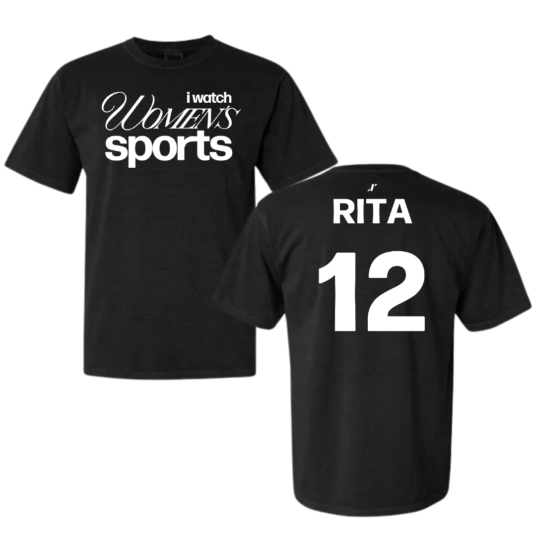 Austin Peay State University Volleyball Black WHM Comfort Colors Tee - #12 Anna Rita