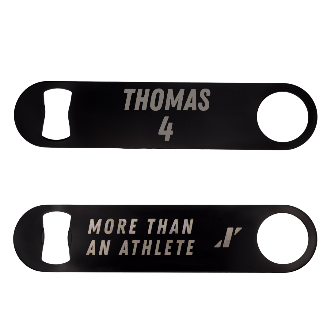 Jacksonville State University Baseball Black Bottle Opener - #4 Kenskey Thomas