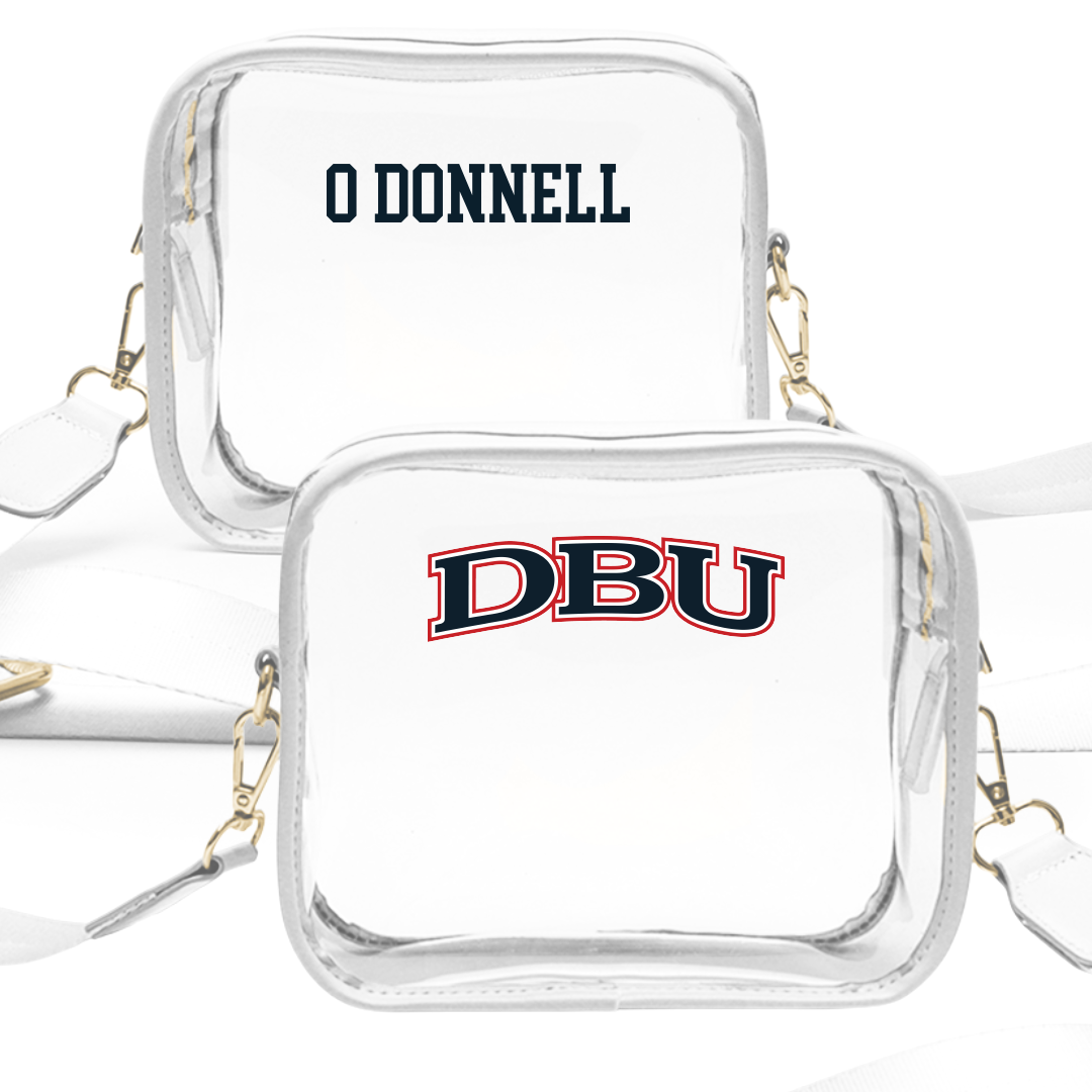 Dallas Baptist University TF and XC White Clear Stadium Bag - Emme O'Donnell