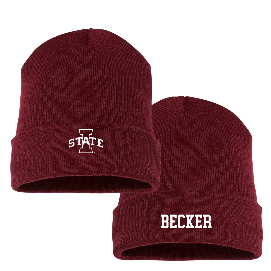 Iowa State University TF and XC Maroon Beanie - Kole Becker