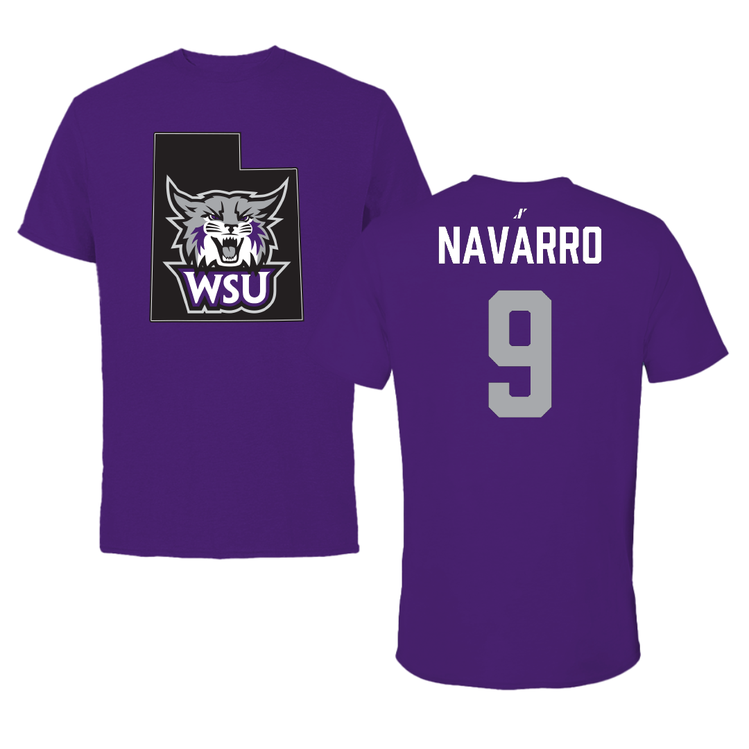 Weber State University Softball Purple State Performance Tee - #9 Raina Navarro