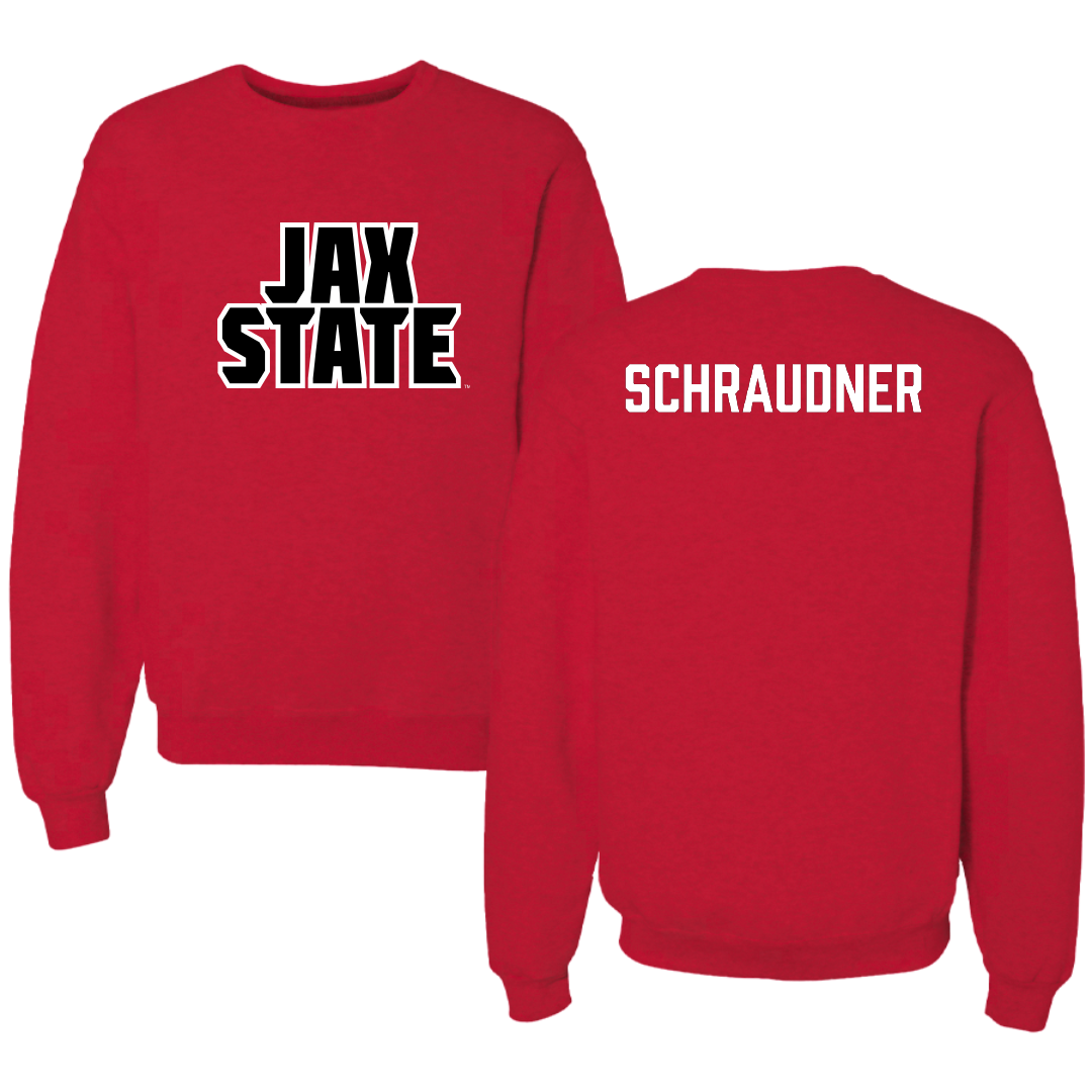 Jacksonville State University TF and XC Red Crewneck - Trinity Schraudner