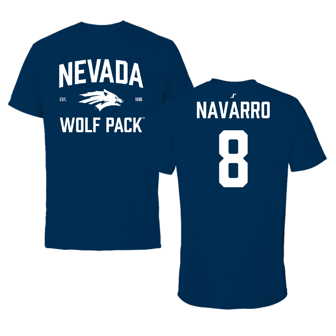 University of Nevada Volleyball Navy General Tee - #8 Masyn Navarro