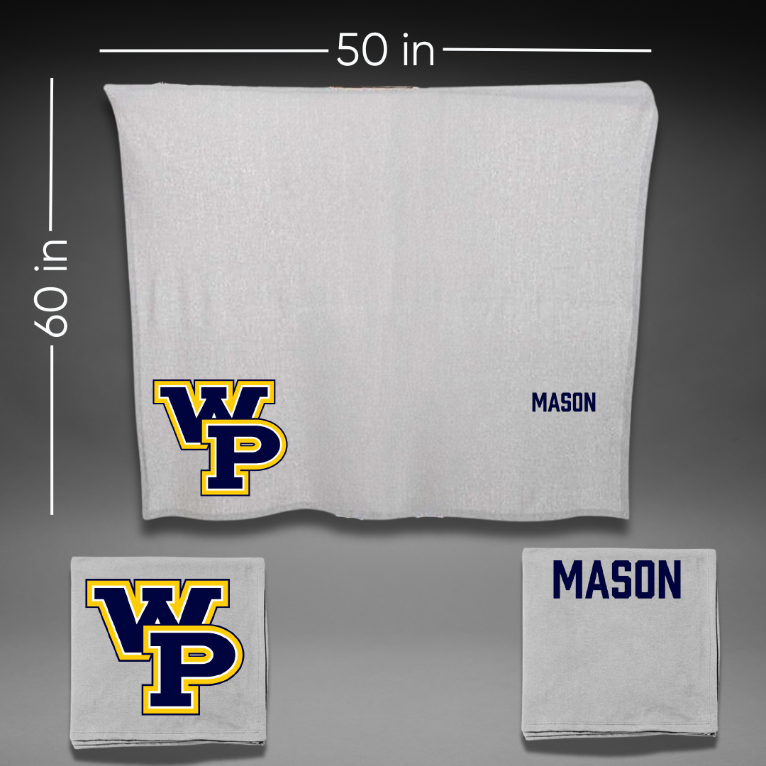William Penn University Football Gray Blanket - Michael Mason