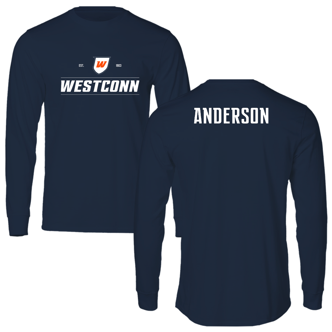 Western Connecticut State University Baseball Navy General Long Sleeve - Cooper Anderson