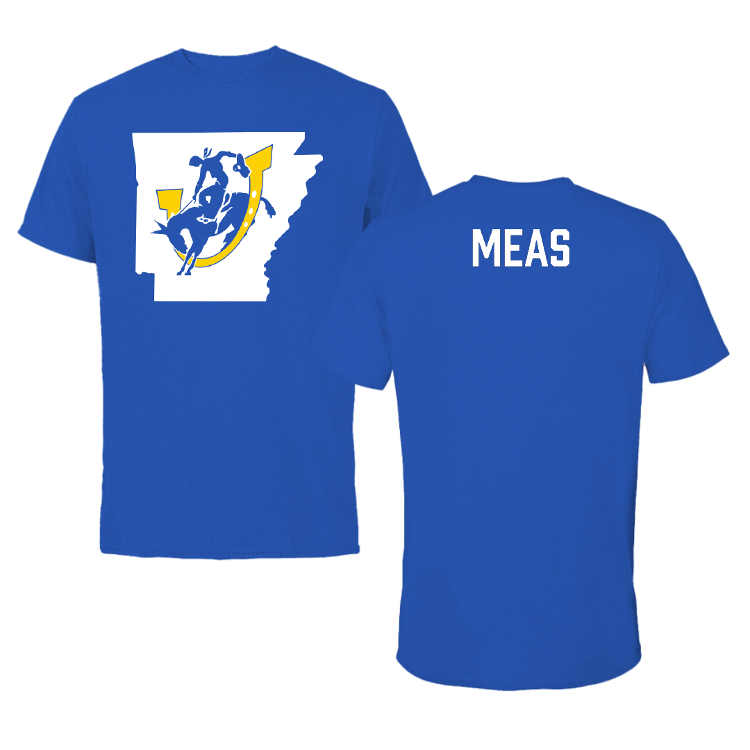 Southern Arkansas University Football Blue State Tee - Victor Meas