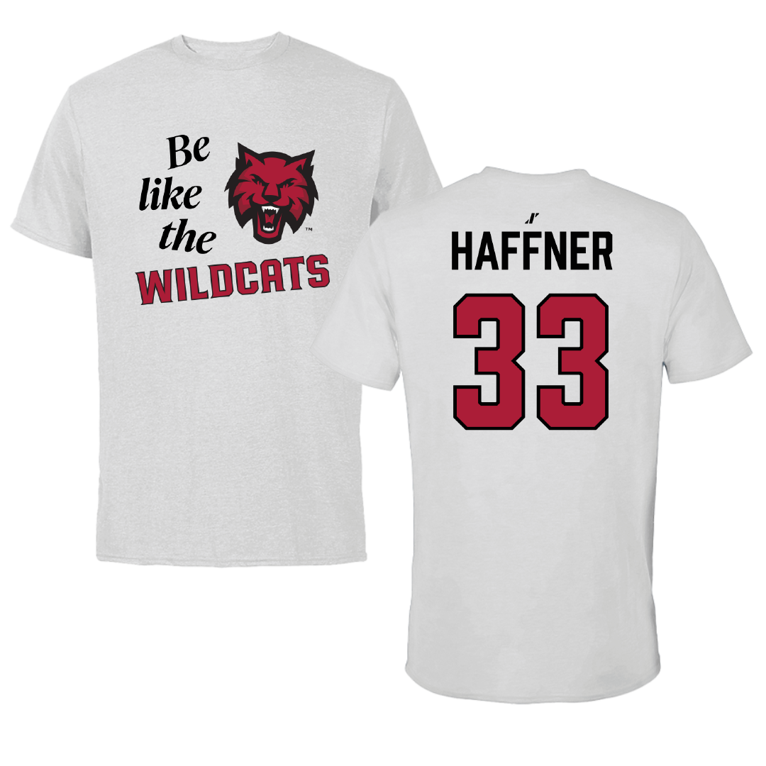 Central Washington University Baseball Light Gray Be Like Us Performance Tee - #33 Kaden Haffner