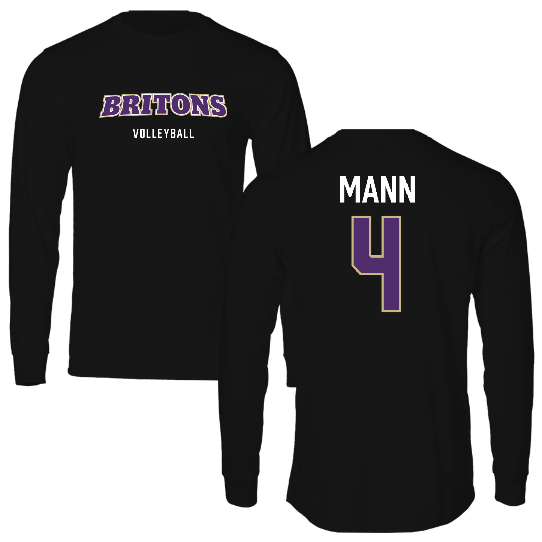 Albion College Volleyball Black Long Sleeve - #4 Annalynn Mann