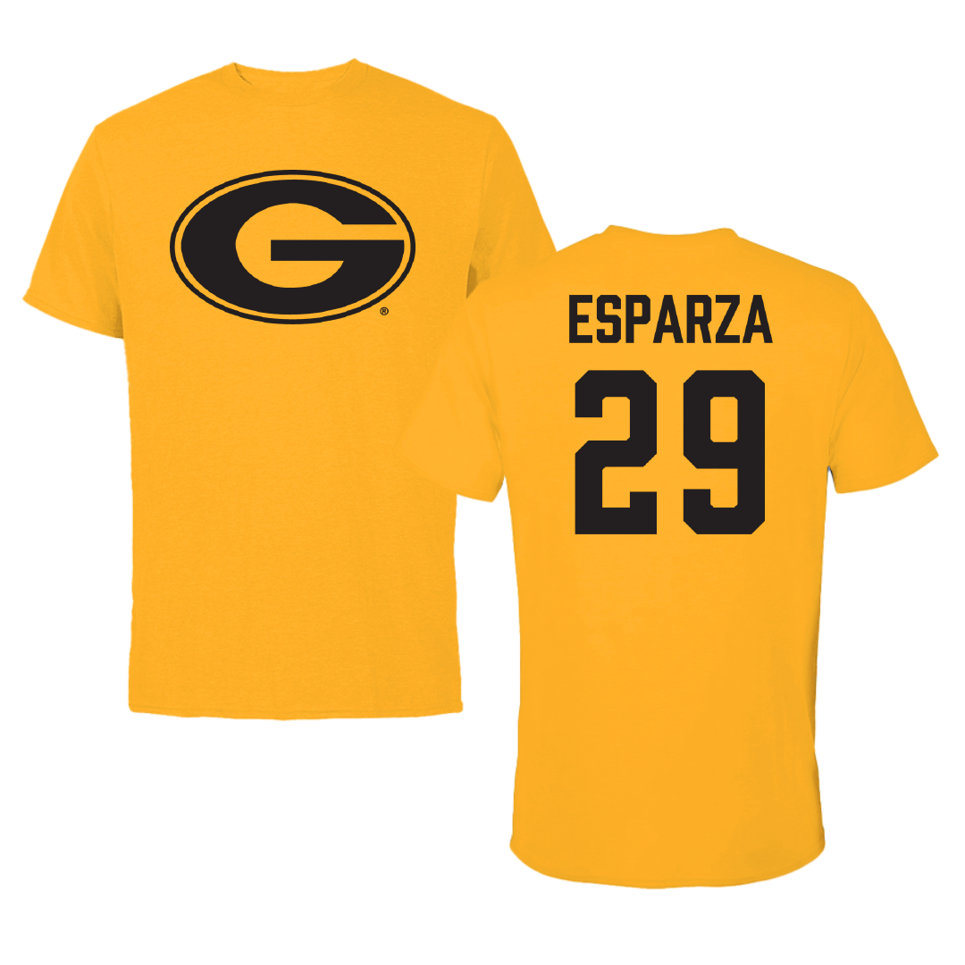 Grambling State University Baseball Gold Performance Tee - #29 Trevor Esparza