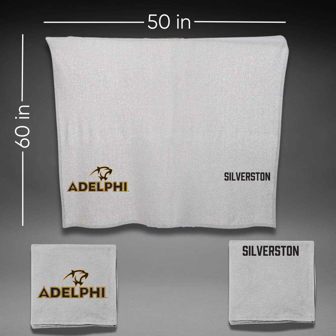 Adelphi University Tennis (M) Gray Blanket - Leo Silverston